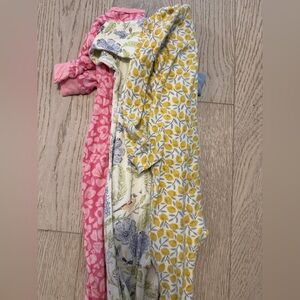 Magnetic Me Pink, Yellow, and Blue Kids One Pieces Footies